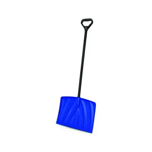Poly-Coated Snow Shovel With D-Grip Handle, 18-In.