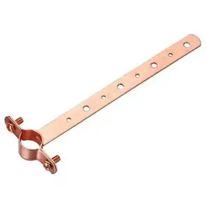 Oatey 33698 3/4 In. x 12 In. Copper-Coated Pipe Hanger Strap