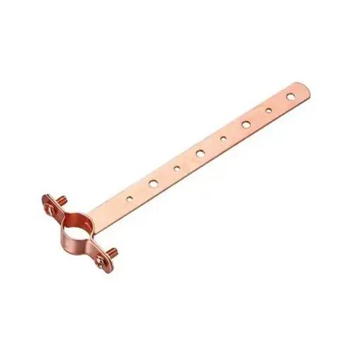 1/2 In. x 12 In. Copper-Coated Pipe Hanger Strap