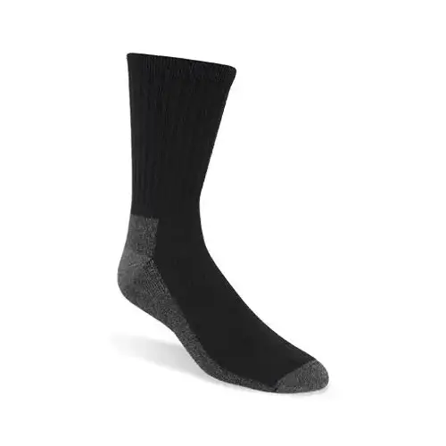 Work Socks, Black & Gray, Men's Large - pack of 3