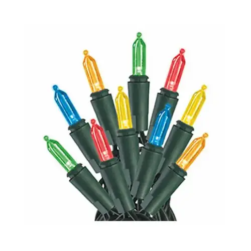 Staylit Mini 100-Light Set, Multi LED, Green Wire Staylit Mini 100-Light Set, Multi LED, Green Wire