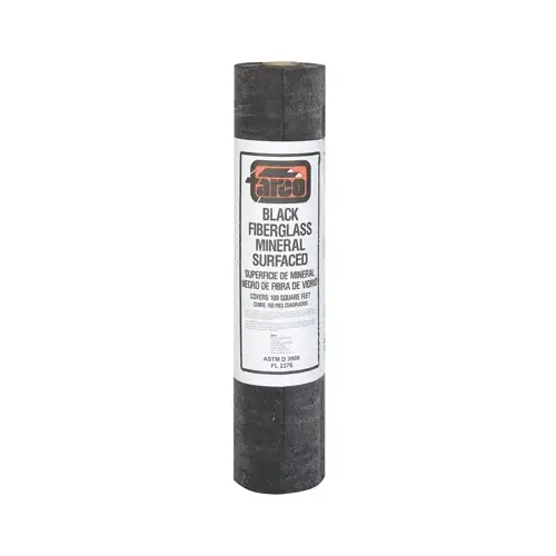 Roofing Mineral Surface, Black, 36-In. x 36-Ft. Roll