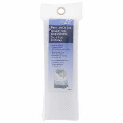 FAUCET QUEENS INC FQ44015 FQ44015 MESH LAUNDRY BAG W/DRAWSTRING WHITE