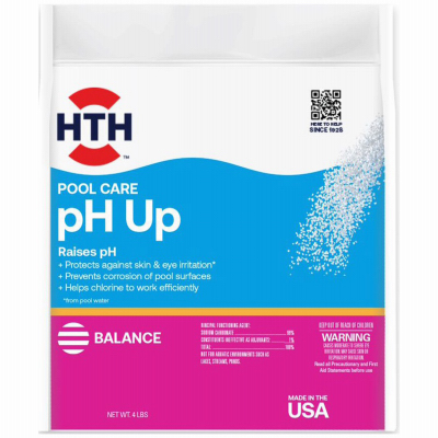 SOLENIS 67058 Pool Care pH Up Granules, 4-Lbs.