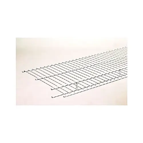 12 Ft. W. x 16 In. D. Ventilated Shelf & Rod Closet Shelf, White 12 Ft. W. x 16 In. D. Ventilated Shelf & Rod Closet Shelf, White