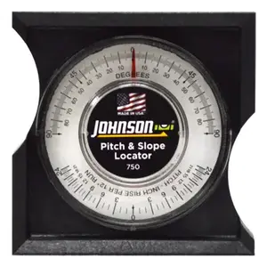 JOHNSON 750 Pitch and Slope Locator, 0 o 90 deg, ABS