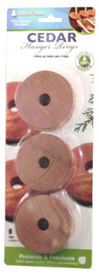Household Essentials 14306 .375 In. H. x 2 In. Dia. Cedar Hanger Rings - pack of 6