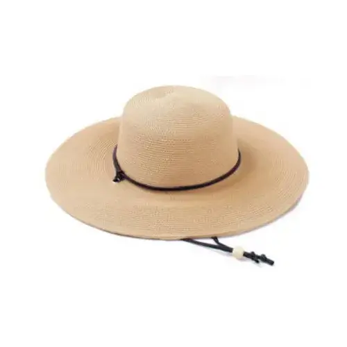 Wide Brim Braided Hat - Light Brown Wide Brim Braided Hat - Light Brown