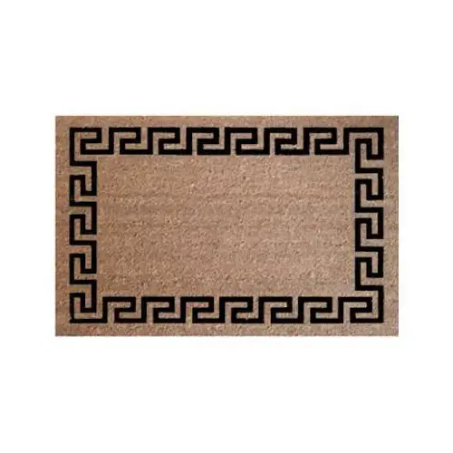 Doormat, Greek Key Coir, 24 x 36-In. Doormat, Greek Key Coir, 24 x 36-In.