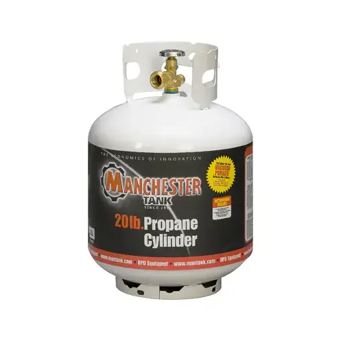20 Lb. Capacity Steel DOT Vertical LP Propane Tank Gray