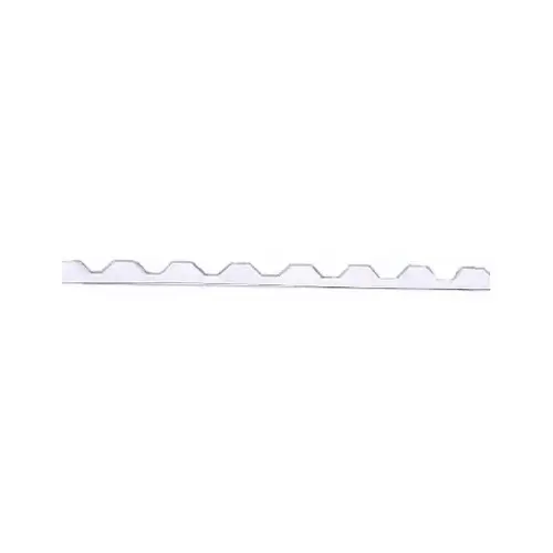 7 Square Closure Strip, 3 ft L, 1 in W, Polyethylene Foam, Horizontal Mounting White - pack of 5