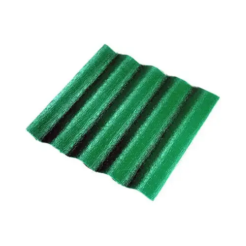 26-In. x 12-Ft. Green 5-oz. Corrugated Fiberglass