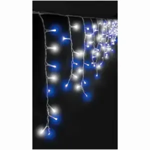 Holiday Wonderland SLI135BPWTW Icicle LED Starry Lights, Twinkling Blue & Pure White, 135-Ct.