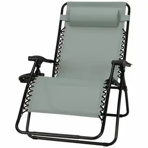 WOODARD, LLC RXTV-1921-XL-S Sunny Isles Zero Gravity Chair, Coated Steel Frame, Seafoam Green, XL