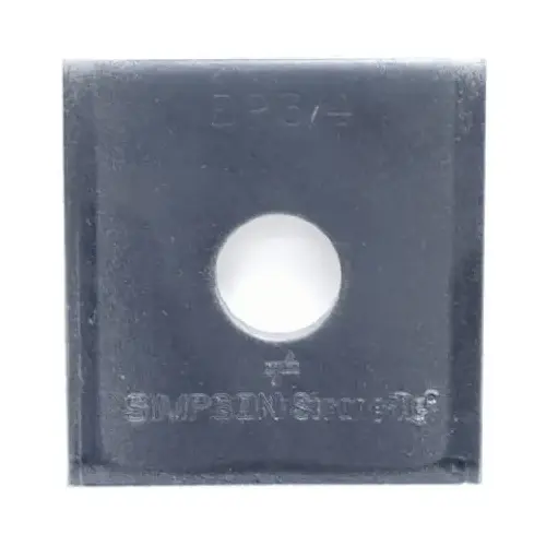 Bearing Plate, 3 Gauge, 3 x 3-In., 3/4-In. Bolt Diameter - pack of 80 Bearing Plate, 3 Gauge, 3 x 3-In., 3/4-In. Bolt Diameter - pack of 80