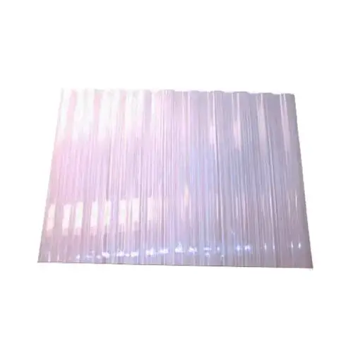 141813 Roof Panel, 8 ft L, 26 in W, Octagonal Wave Profile, Polycarbonate Thermoplastic Polymer, Clear