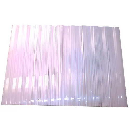 141813 Roof Panel, 8 ft L, 26 in W, Octagonal Wave Profile, Polycarbonate Thermoplastic Polymer, Clear