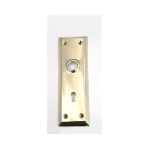 Brass-Plated Steel Mortise Trim Plate Brass-Plated Steel Mortise Trim Plate