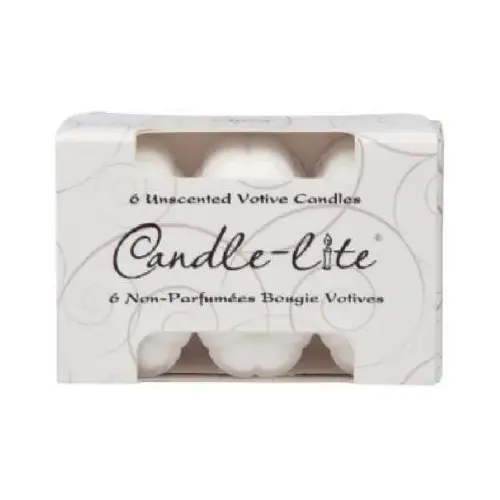 Votive Food Warmer Candle, White Candle, 10 hr Burning - pack of 6 Votive Food Warmer Candle, White Candle, 10 hr Burning - pack of 6