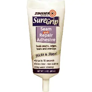 Zinsser 02861 SureGrip 2 Oz. Wallcovering Seam Repair Wallpaper Adhesive Clear