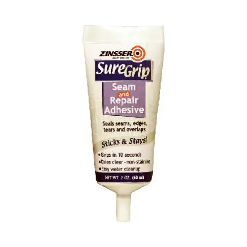 SureGrip 2 Oz. Wallcovering Seam Repair Wallpaper Adhesive Clear