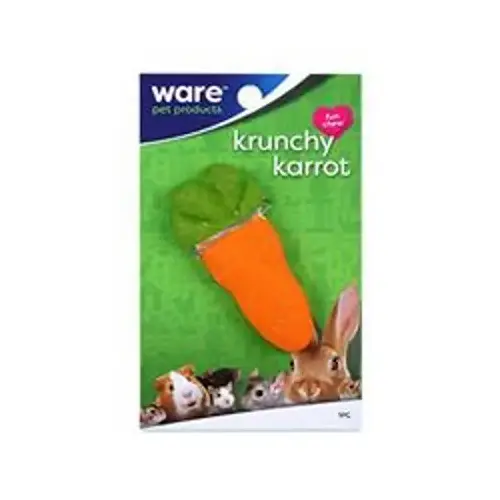 Krunchy Karrot, Chew Treat, Small Animals, 1-pc. Krunchy Karrot, Chew Treat, Small Animals, 1-pc.