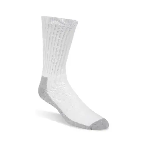 Work Socks, White & Gray, Men's Medium - pack of 3 Work Socks, White & Gray, Men's Medium - pack of 3