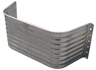 Tiger Brand Jack Post Square Window Well Area Wall 22-Ga. Galvanized Steel 12-In. AW-12S