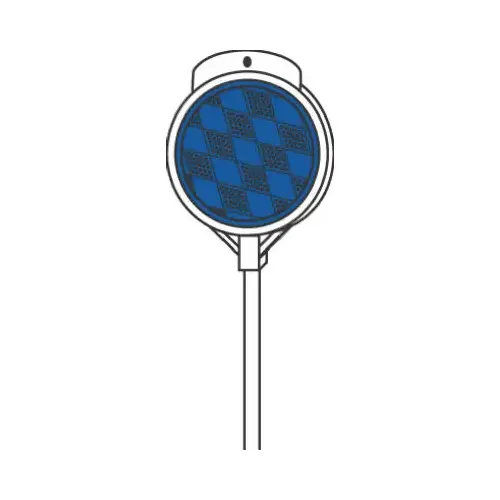 Driveway Marker, Blue, 48-In. Driveway Marker, Blue, 48-In.