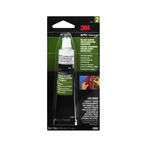 Black Super Weatherstrip Adhesive, 1-oz.
