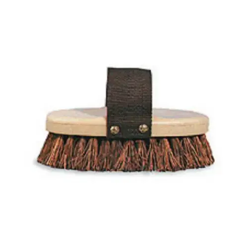Grooming Brush, Natural Palmyra Bristle, 1-3/8-In. Trim