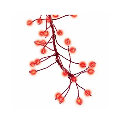 Micro Big Seed Cluster LED Light Set, Red Wire, Red Twinkle, 216-Ct. Micro Big Seed Cluster LED Light Set, Red Wire, Red Twinkle, 216-Ct.
