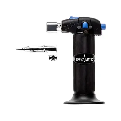 Trigger Start Micro Torch, Butane, With Torch and 3-in-1 Versatile Tip, Brass Trigger Start Micro Torch, Butane, With Torch and 3-in-1 Versatile Tip, Brass