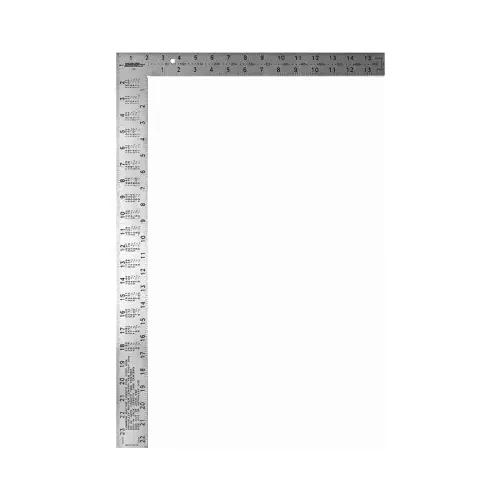 16 In. x 24 In. Steel Professional Easy-Read Carpenter's Square with Tables