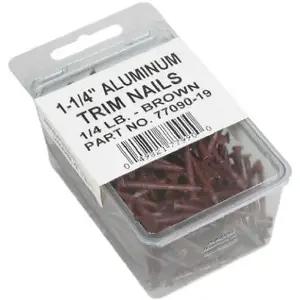 AMERIMAX HOME PRODUCTS 7709019 Trim Nails, Brown, 1-1/2-In., 1/4-Lb.