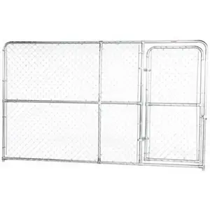 STEPHENS PIPE & STEEL LLC DKA21006 10 x 6-Ft. Dog Kennel Extension Gate Panel, Gold Series