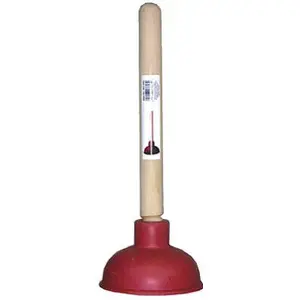 EVERFLOW INDUSTRIAL SUPPLY C28800 Force Cup Toilet Plunger, 4 x 9-In.