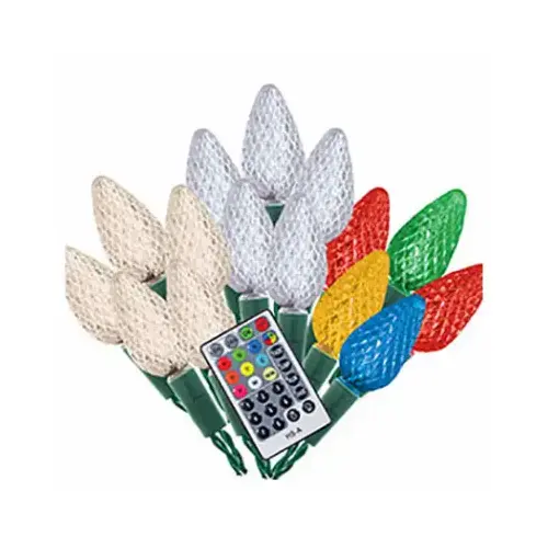 Color-Changing 25-Light Set, RGB LED C-9-Style Bulbs