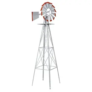 SMV INDUSTRIES 48A American Windmill Lawn Ornament, 8-Ft.