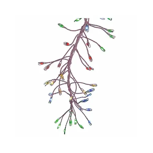 Micro Big Seed Cluster LED Light Set, Silver Wire, Multi Twinkle, 216-Ct.