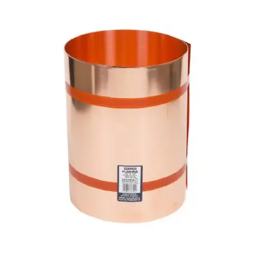 Flashing Roll, 10 ft OAL, 20 in OAW, Copper Flashing Roll, 10 ft OAL, 20 in OAW, Copper