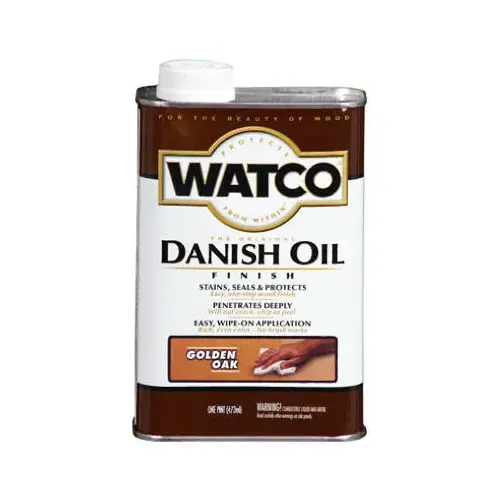 Danish Oil Wood Finish, Golden Oak, 1-Qt. Danish Oil Wood Finish, Golden Oak, 1-Qt.