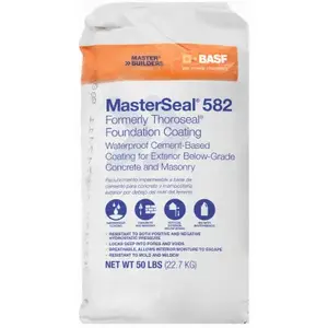 Master Builders MB51719773 MasterSeal 582 Foundation Coating, Cement Base, Gray, 50-Lbs.