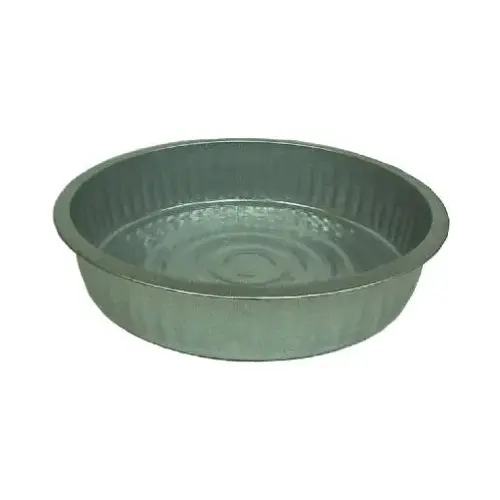 13 Qt. Round Galvanized Steel Utility Feed Pan