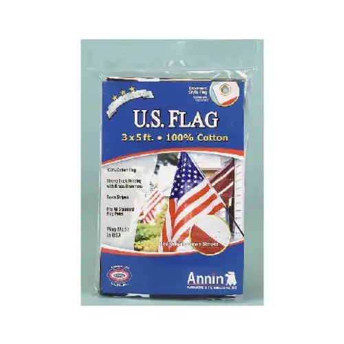 3 x 5-Ft. Cotton Replacement U.S. Flag 3 x 5-Ft. Cotton Replacement U.S. Flag