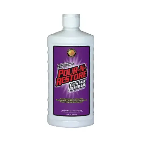 Pour-N-Restore -08 Oil Stain Remover, Liquid, Citrus/Terpene, White, 16 oz Pour-N-Restore -08 Oil Stain Remover, Liquid, Citrus/Terpene, White, 16 oz