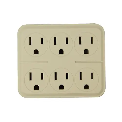 Outlet Tap, 6-Outlets, Ivory