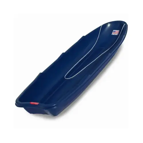 Toboggan Sled, 4-Years Old and Up Capacity, Plastic, Blue Toboggan Sled, 4-Years Old and Up Capacity, Plastic, Blue