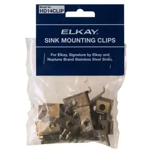 ELKAY SALES INC - SINKS HD14CLIP Mounting Hardware Clip, 14-Pc.