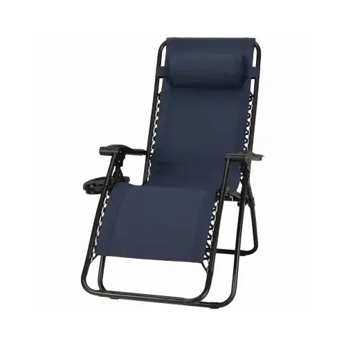 Verona Zero Gravity Chair, E-Coated Steel Frame, Navy